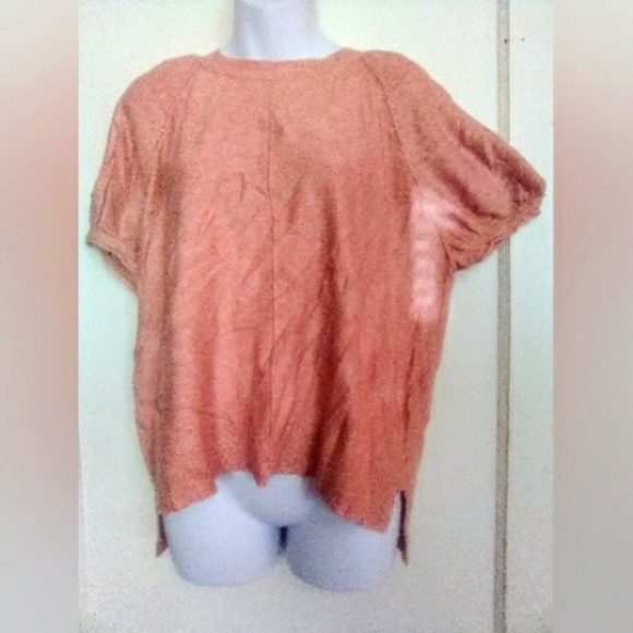 🌺BUNDLE ONLY🌺UNIVERSAL THREAD LADIES BLUSH PINK BALLOON SLEEVED TOP - Picture 1 of 6